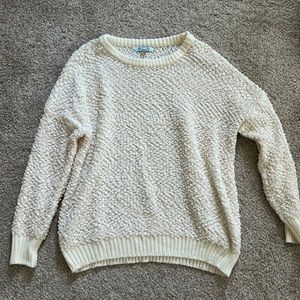 She + Sky Cream Popcorn Sweater